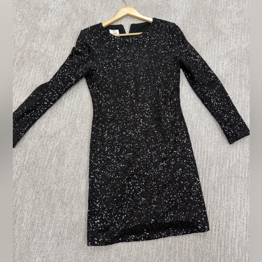 Black sequin dress